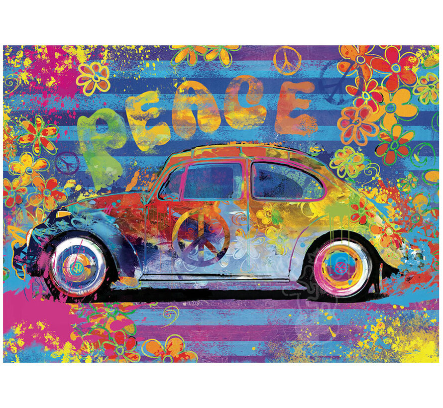 Eurographics VW Beetle Splash Puzzle 550pcs in a Shaped Tin
