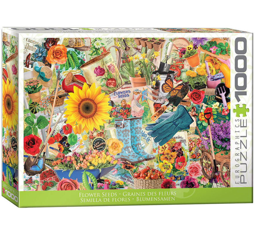 Eurographics Garden: Flower Seeds Puzzle 1000pcs