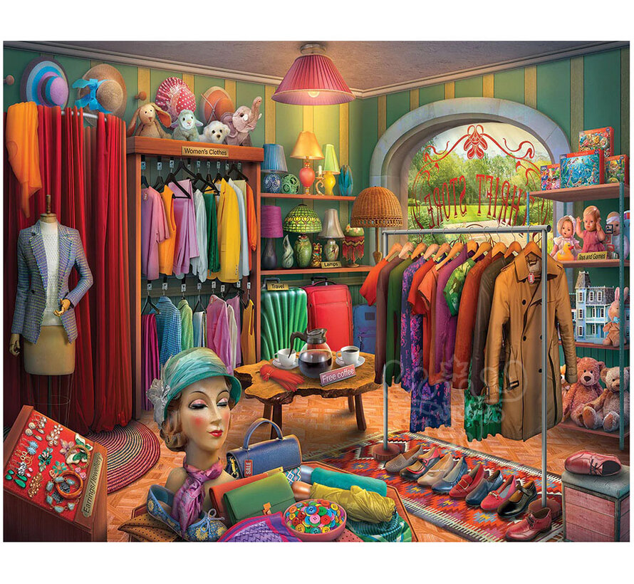 White Mountain Thrift Store Puzzle 1000pcs