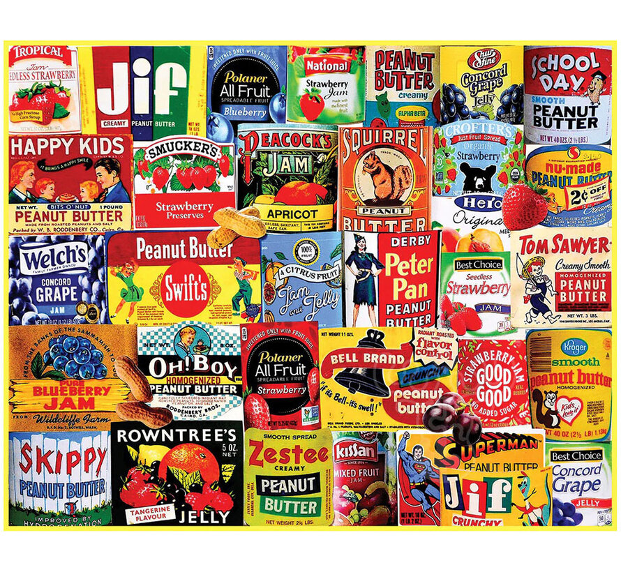 White Mountain Peanut Butter & Jelly Puzzle 1000pcs