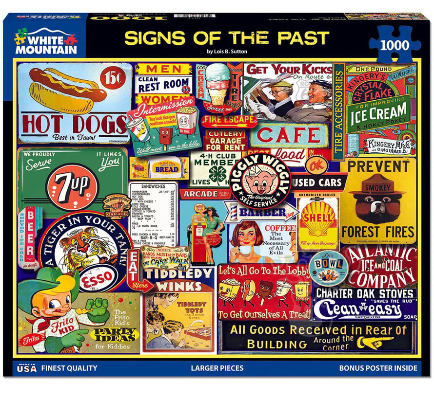 White Mountain Signs of the Past Puzzle 1000pcs