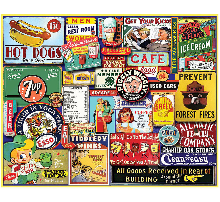 White Mountain Signs of the Past Puzzle 1000pcs