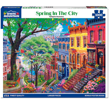 White Mountain White Mountain Spring in the City Puzzle 1000pcs