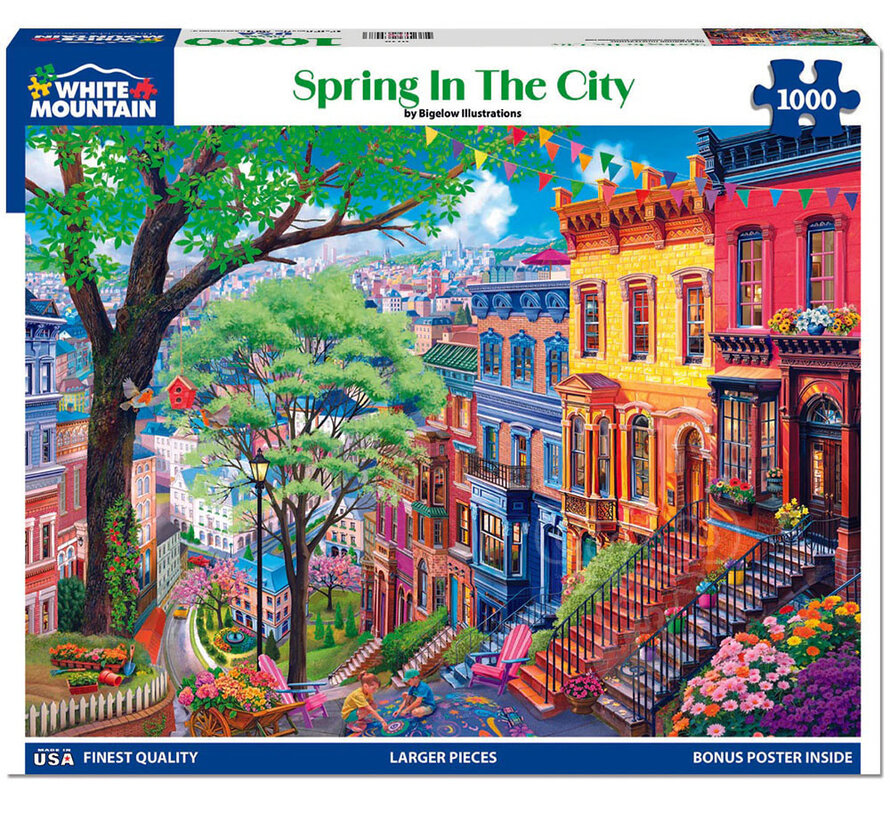 White Mountain Spring in the City Puzzle 1000pcs