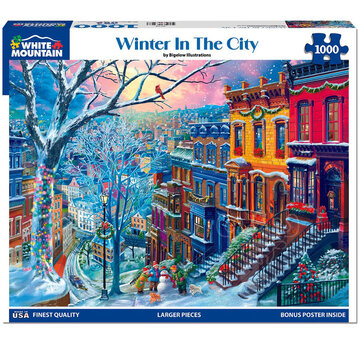White Mountain White Mountain Winter in the City Puzzle 1000pcs
