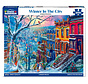 White Mountain Winter in the City Puzzle 1000pcs