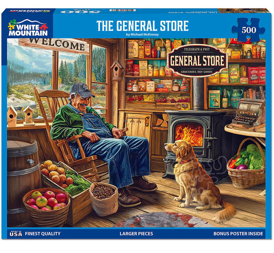 White Mountain The General Store Puzzle 500pcs
