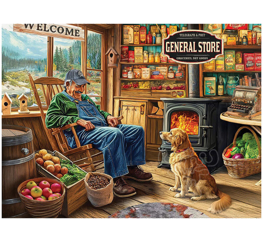 White Mountain The General Store Puzzle 500pcs