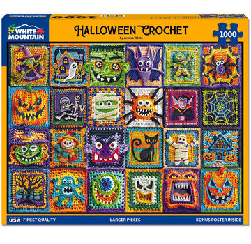 White Mountain White Mountain Halloween Crochet Puzzle 1000pcs