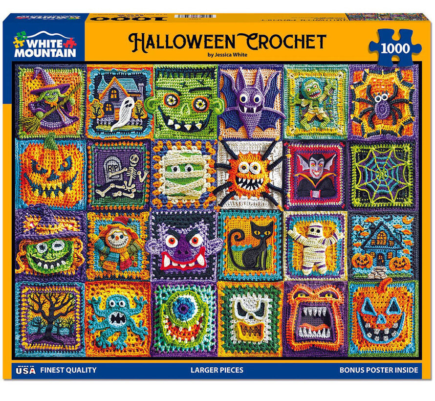 White Mountain Halloween Crochet Puzzle 1000pcs