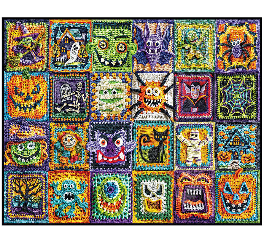 White Mountain Halloween Crochet Puzzle 1000pcs