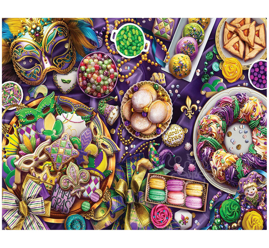 White Mountain Mardi Gras Puzzle 1000pcs
