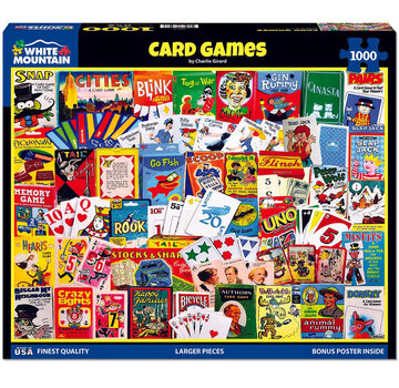 White Mountain White Mountain Card Games Puzzle 1000pcs