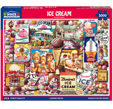 White Mountain White Mountain Ice Cream Puzzle 1000pcs