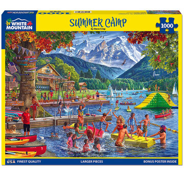 White Mountain White Mountain Summer Camp Puzzle 1000pcs