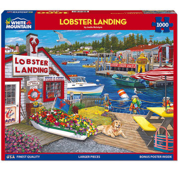 White Mountain White Mountain Lobster Landing Puzzle 1000pcs
