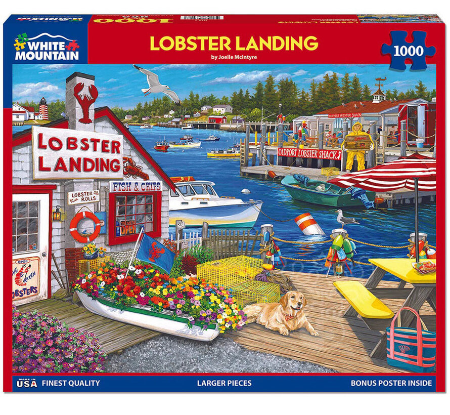 White Mountain Lobster Landing Puzzle 1000pcs