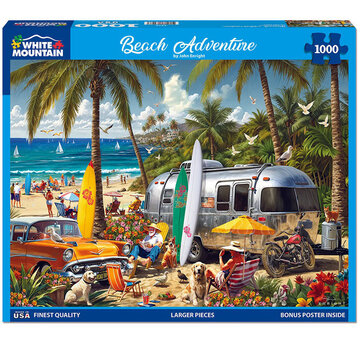 White Mountain White Mountain Beach Adventure Puzzle 1000pcs