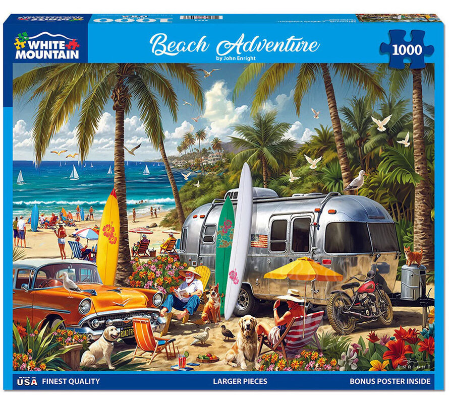White Mountain Beach Adventure Puzzle 1000pcs