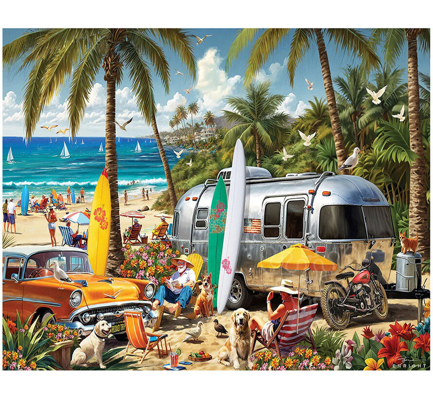 White Mountain Beach Adventure Puzzle 1000pcs
