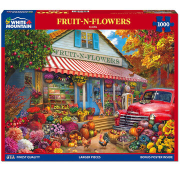 White Mountain White Mountain Fruit N Flowers Puzzle 1000pcs