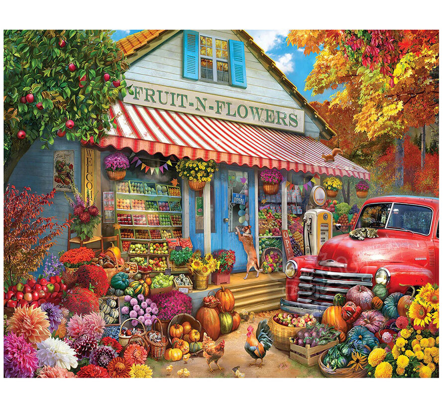 White Mountain Fruit N Flowers Puzzle 1000pcs