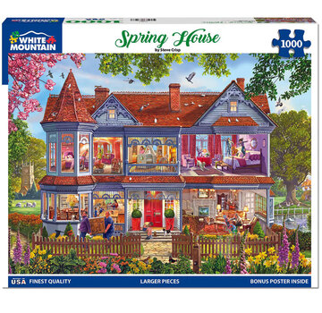 White Mountain White Mountain Spring House Puzzle 1000pcs