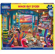 White Mountain White Mountain Beach Hut Store Puzzle 1000pcs