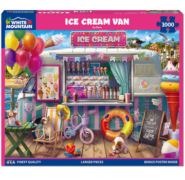 White Mountain White Mountain Ice Cream Van Puzzle 1000pcs