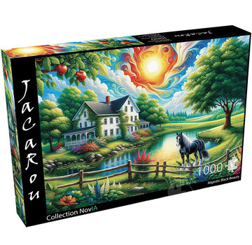JaCaRou Puzzles FINAL SALE JaCaRou Majestic Black Beauty (Collection NovIA) Puzzle 1000pcs