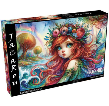 JaCaRou Puzzles FINAL SALE JaCaRou Magical Azure Stare (Collection NovIA) Puzzle 1000pcs