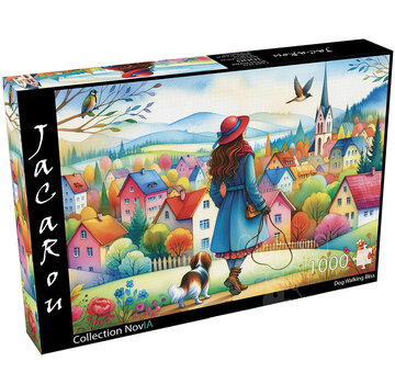 JaCaRou Puzzles FINAL SALE JaCaRou Dog Walking Bliss (Collection NovIA) Puzzle 1000pcs