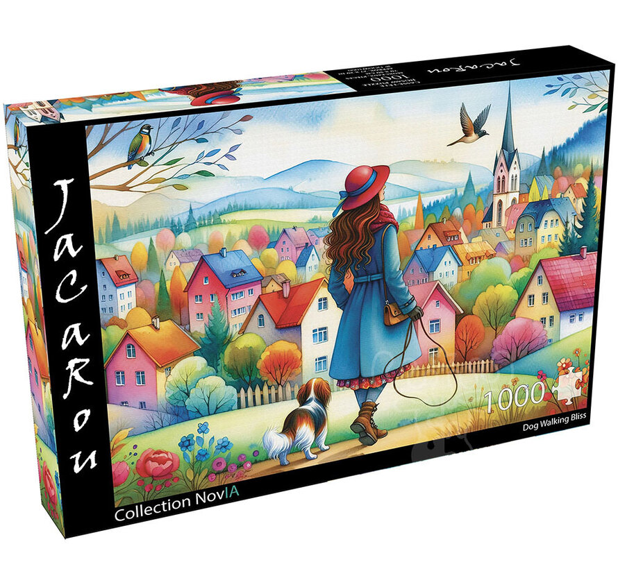 JaCaRou Dog Walking Bliss Puzzle 1000pcs