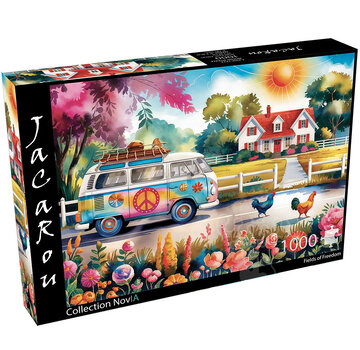 JaCaRou Puzzles FINAL SALE JaCaRou Fields Of Freedom (Collection NovIA) Puzzle 1000pcs