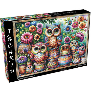 JaCaRou Puzzles FINAL SALE JaCaRou Owl Together Now (Collection NovIA) Puzzle 1000pcs