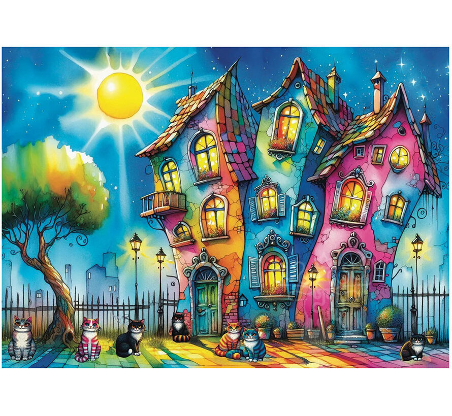 JaCaRou Meowtiful Night (Collection NovIA) Puzzle 1000pcs