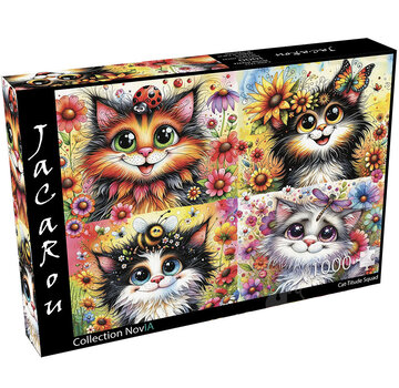 JaCaRou Puzzles JaCaRou Cat-titude Squad Puzzle 1000pcs