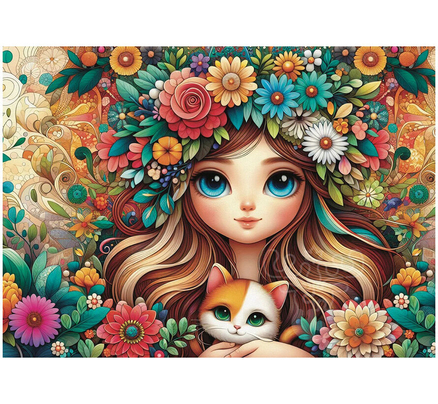 JaCaRou Blossom Companions Puzzle 1000pcs