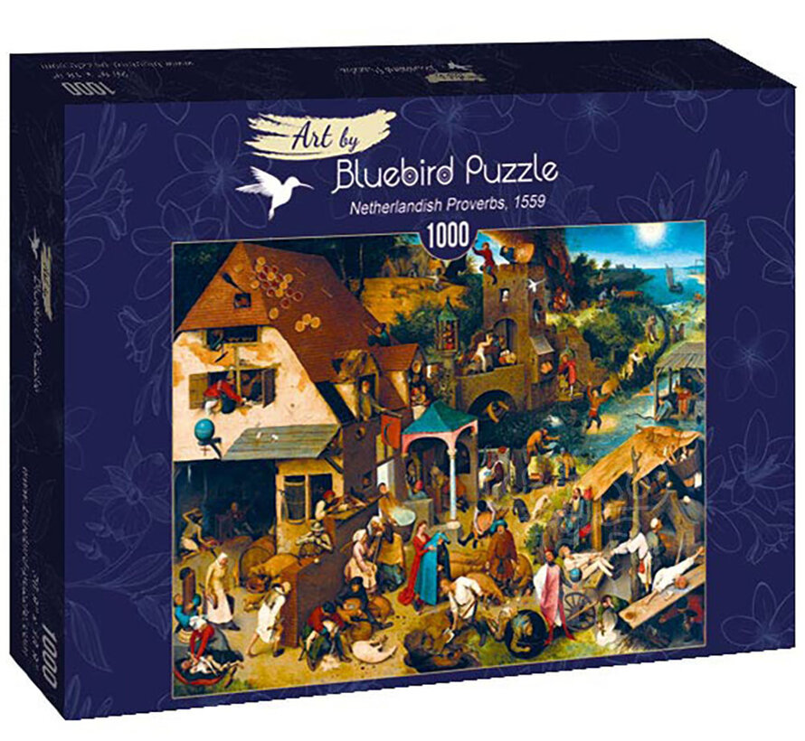 Bluebird Pieter Bruegel the Elder - Netherlandish Proverbs, 1559 Puzzle 1000pcs
