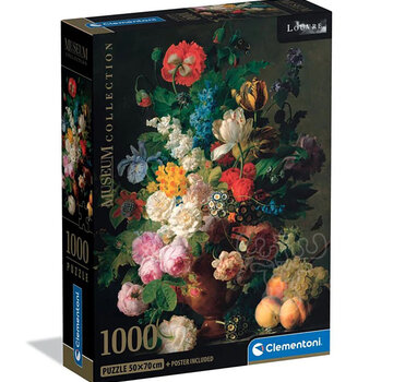 Clementoni Clementoni Museum: Van Dael - Bowl of Flowers Puzzle 1000pcs