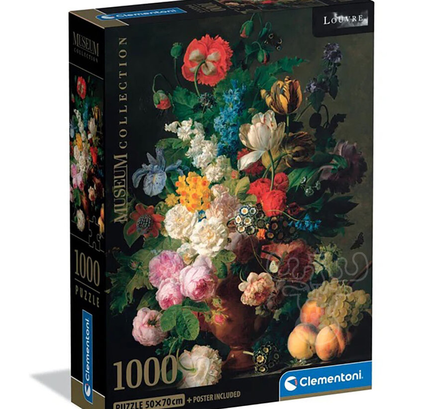Clementoni Museum: Van Dael - Bowl of Flowers Puzzle 1000pcs