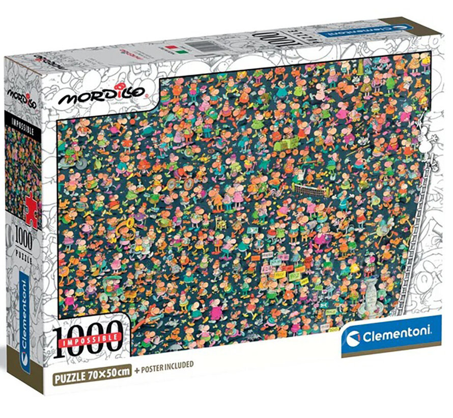 Clementoni Mordillo: Impossible Puzzle 1000pcs