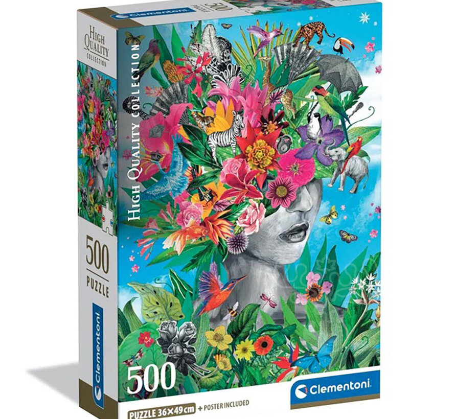 Clementoni Head in the Jungle Puzzle 500pcs
