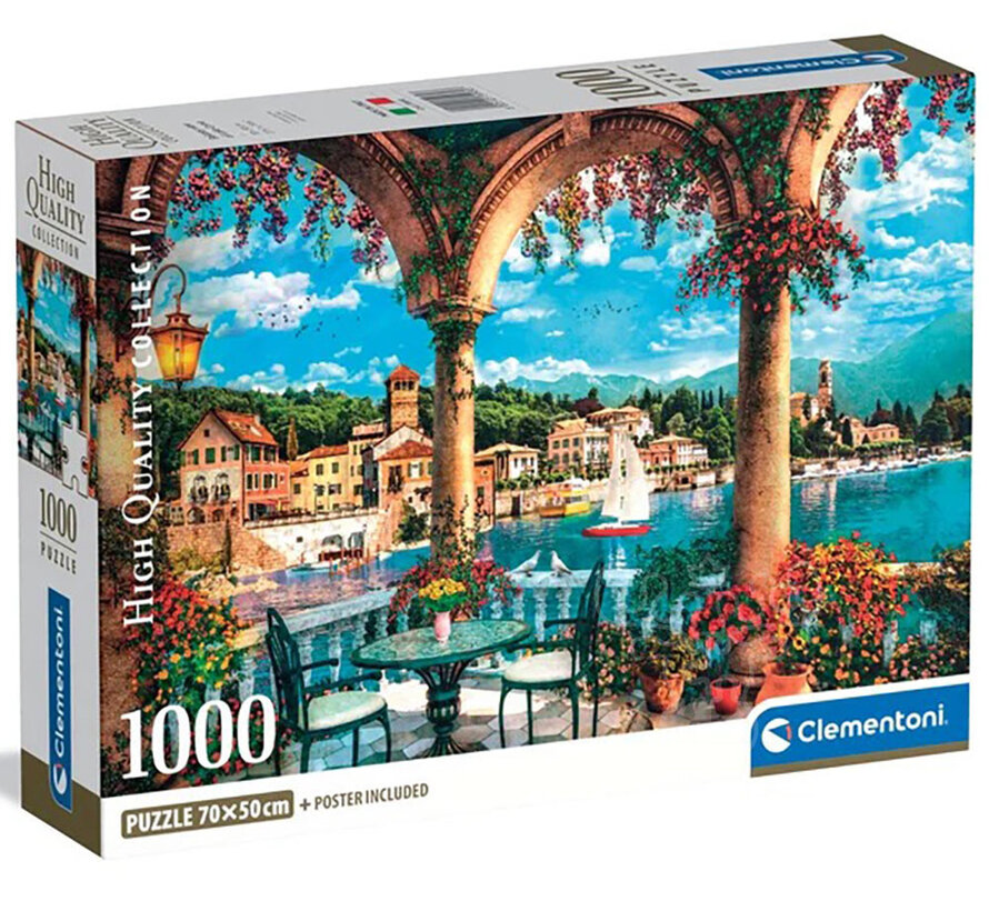 Clementoni Balcony View Of Lake Como Puzzle 1000pcs