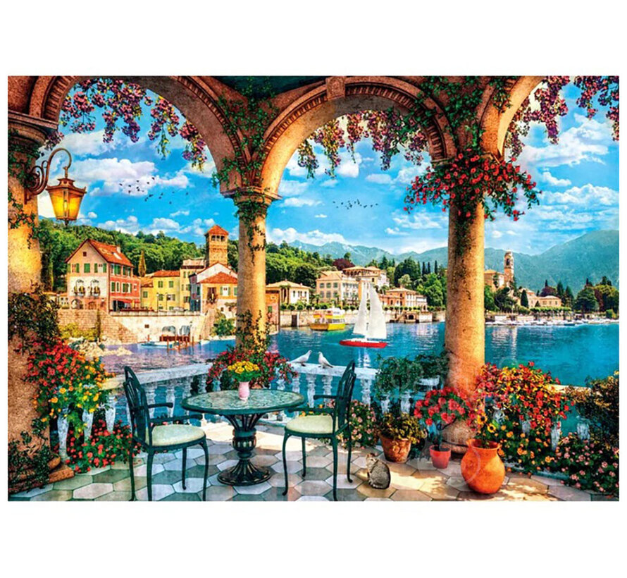 Clementoni Balcony View Of Lake Como Puzzle 1000pcs