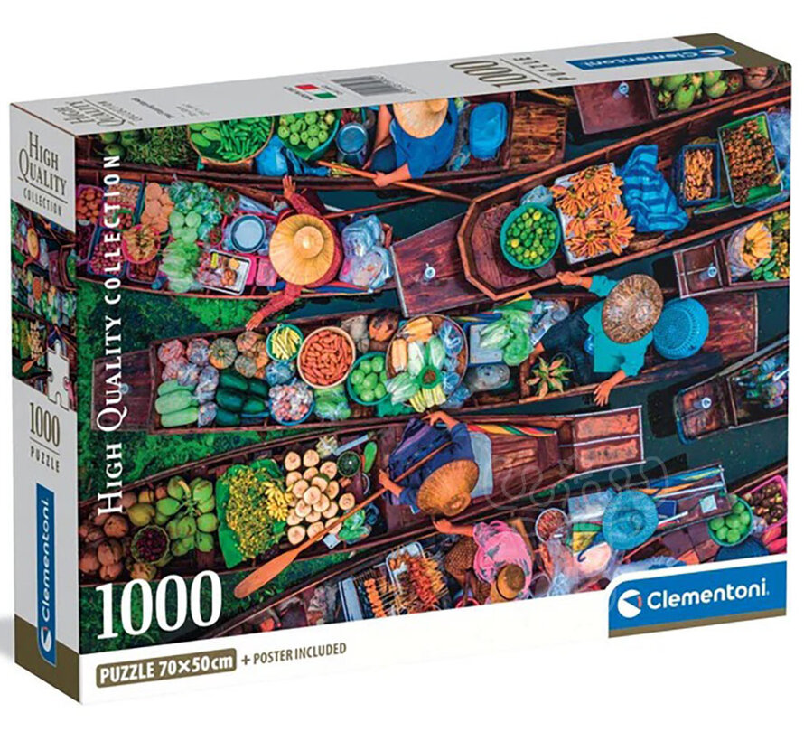 Clementoni Thai Floating Market Puzzle 1000pcs