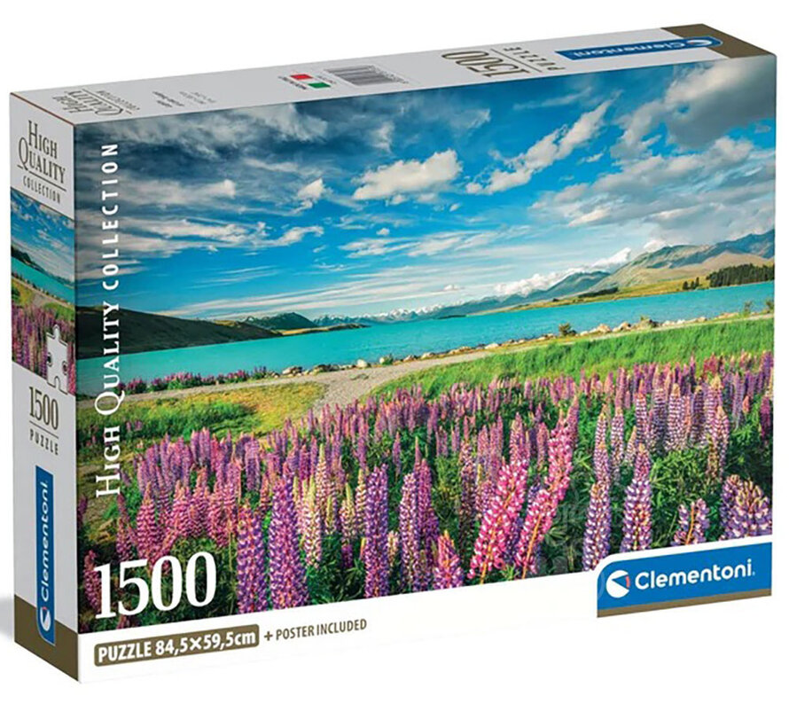 Clementoni Lupins At Lake Tekapoh Puzzle 1500pcs