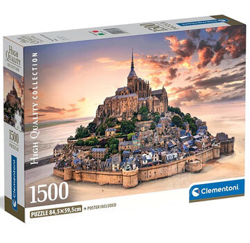 Clementoni Clementoni The Mont Saint-Michel Rising Puzzle 1500pcs
