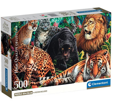 Clementoni Clementoni Wild Cats Puzzle 500pcs