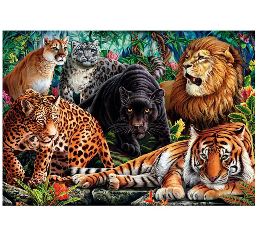 FINAL SALE Clementoni Wild Cats Puzzle 500pcs